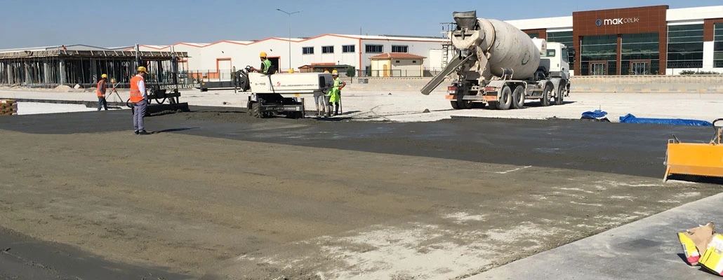 Antalya saha betonu endüstriyel zemin uygulaması